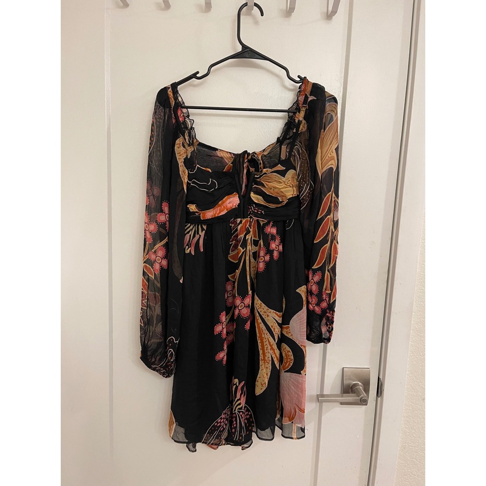 Let Me Be Anthropologie Fairycore Mini Dress Back Cutout‎ XS Beachy